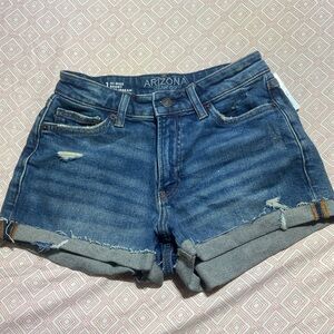 Dark Rinse Denim Shorts